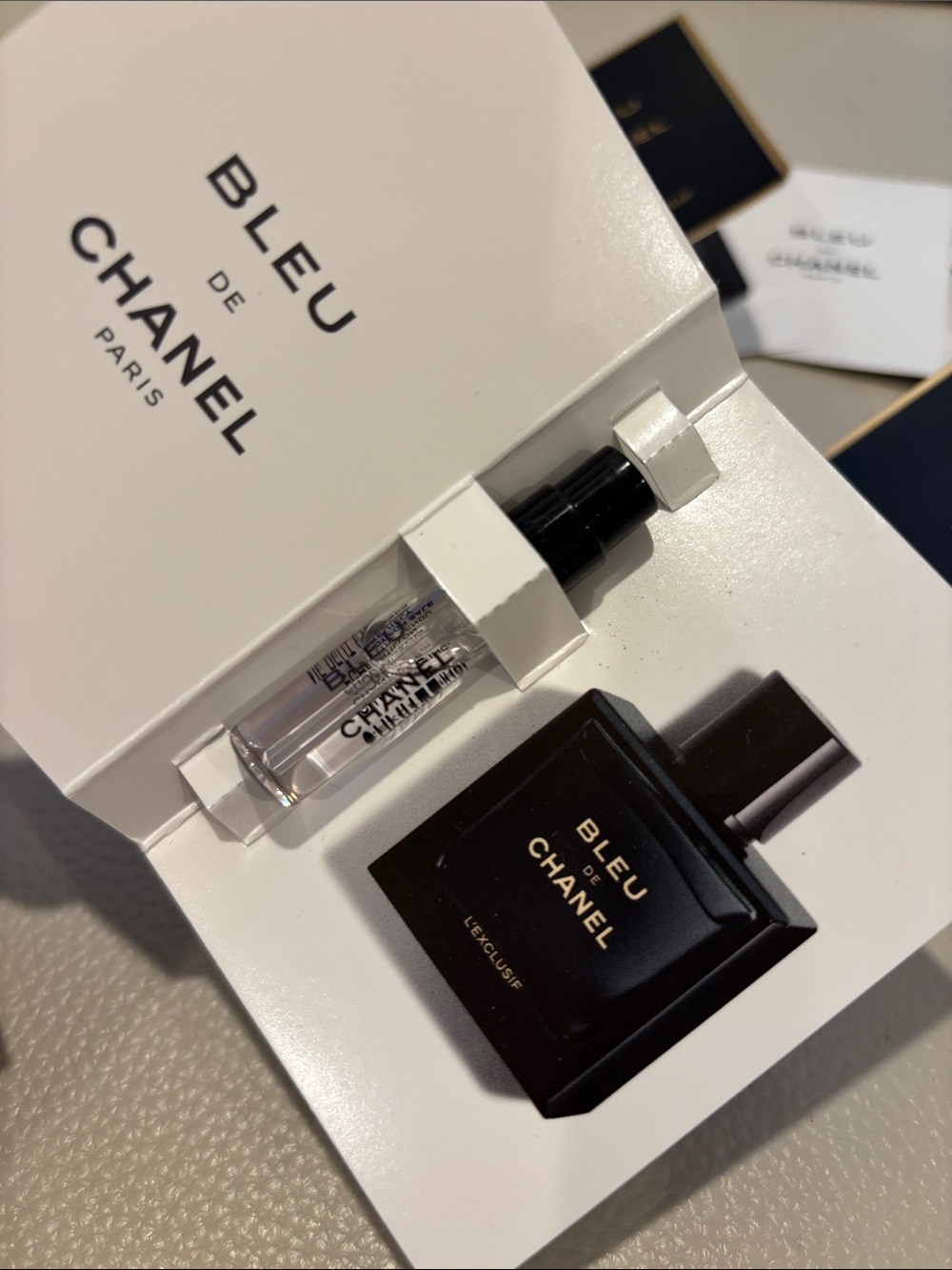 BLEU DE CHANEL L’EX LUSIF PARFUM (5 samples ) - Picture 3 of 4